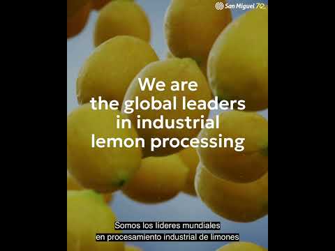 San Miguel We are the global leaders in industrial lemon processing
