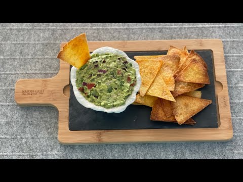 The ultimate Baked Tortilla Chips and Guacamole / Delicious Snack Recipe