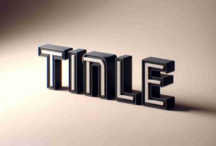 A high-definition, photorealistic image displaying the word 'Title', embodied in a bold and stylish font against a neutral background.